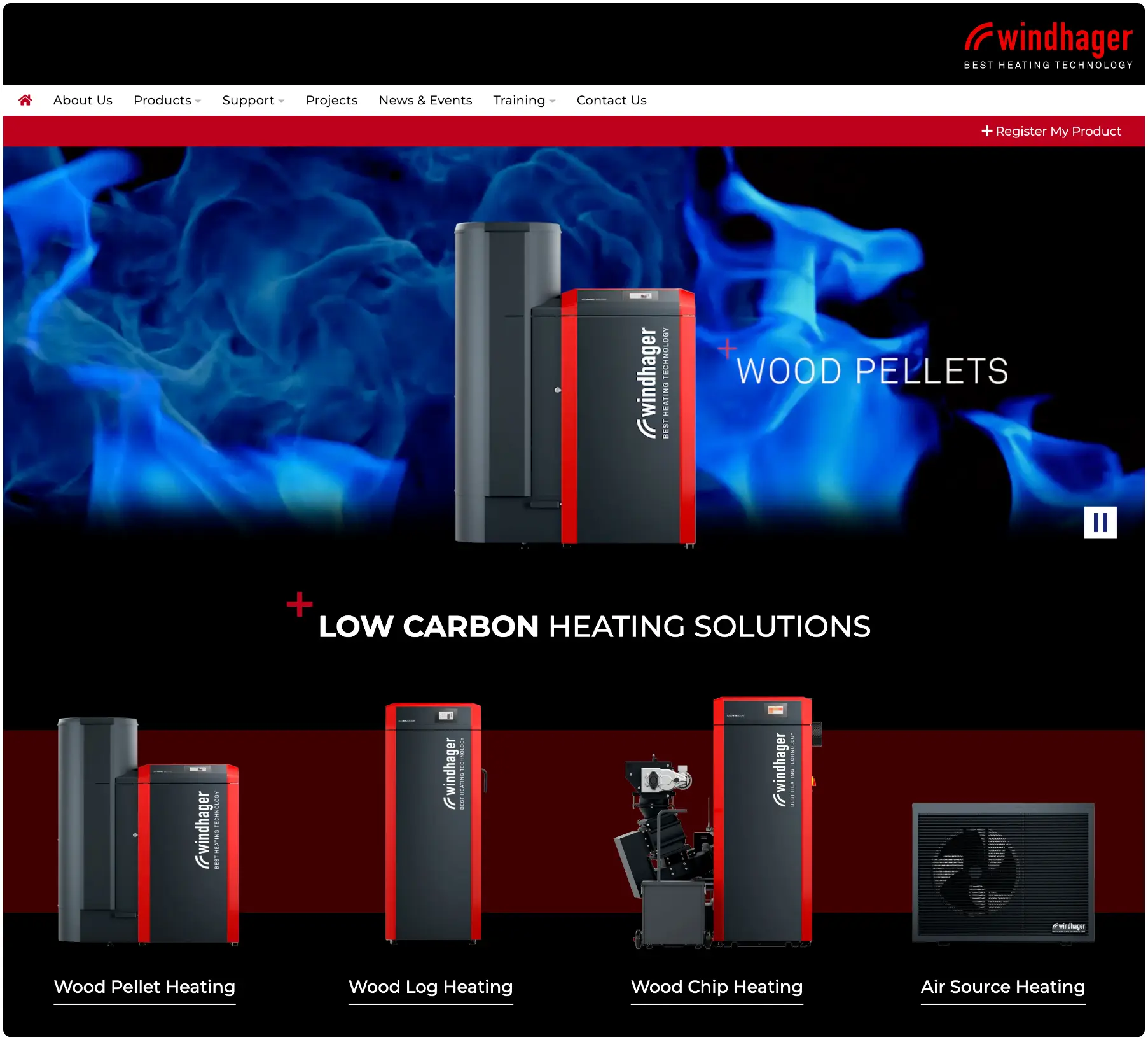 Windhager UK - Website - Home Page