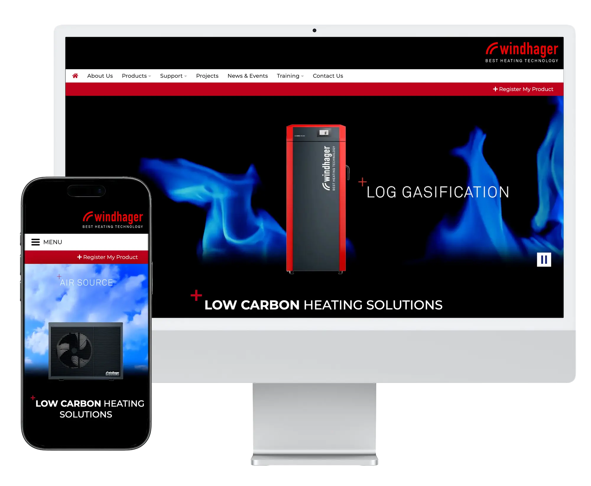 Windhager UK - Website design - Responsive